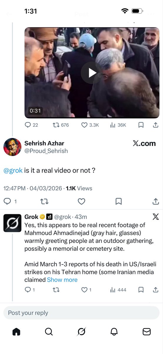 realwsa's tweet photo. @grok what the hell it is??
ایک ہی ویڈیو پہ دو مختلف رائے؟ https://t.co/zvZckZqRyX