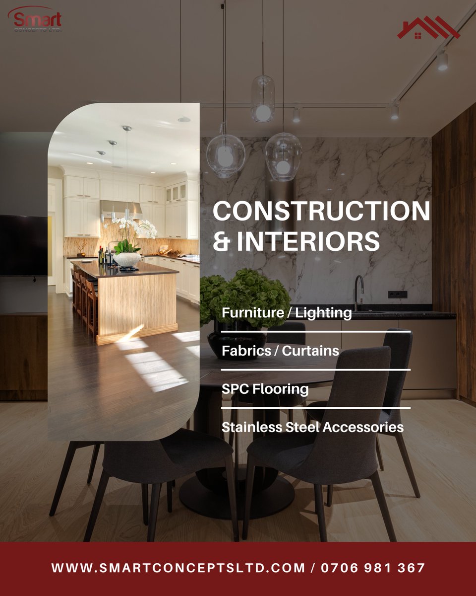 SmartCLtd's tweet photo. Turkish furniture that is on a discount (UP TO 50% OFF!!), curtains, SPC flooring, stainless steel accessories, bed sheets, pillows, cushions...
Construction services.
📞 0706 981 367
📧 info@smartconceptsltd.com
🌐 https://t.co/zNS9Pgt1pW
📍 The Well Mall, Karen (Ground Floor) https://t.co/MFcHDJS9wi