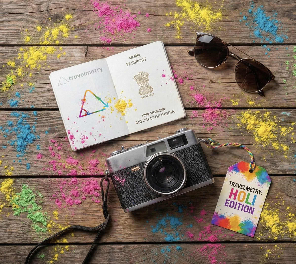travelmetry's tweet photo. They say the world is a canvas, but today, it’s a masterpiece. 🎨

we measure distances in kilometers, but today we’re measuring joy in splashes of pink, yellow, and gulal-stained smiles. 

Color intensity: 100%
Vibe: Unstoppable.

Happy Holi, explorers! 🌈✈️

#Travel #HappyHoli https://t.co/DzvOv42qGt