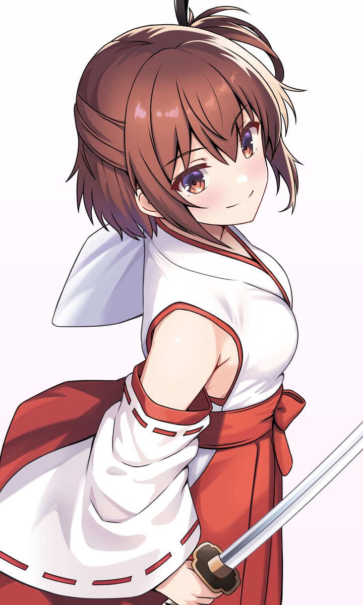 _ototu_'s tweet photo. 巫女服可奈美ちゃ（再掲） https://t.co/9hxZVBrVgc