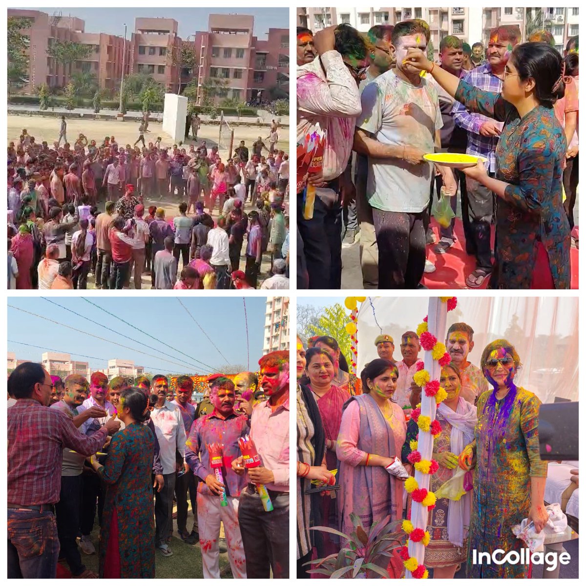 co32pacup's tweet photo. 32वी वाहिनी पीएसी में होली का कार्यक्रम हर्ष और उल्लास से भरपूर रहा, जिसमें रंगों के साथ उत्सव की खुशी और आपसी सौहार्द का संदेश दिया गया।@Uppolice @adgpacup @prachiIPS https://t.co/sjuAsVB1rB