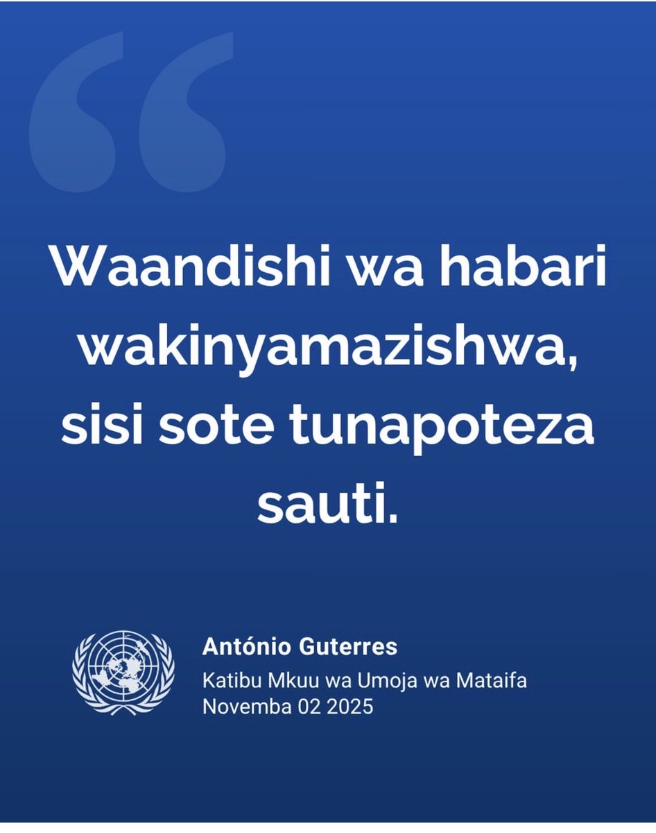 António Guterres
Katibu Mkuu wa Umoja wa Mataifa✍️