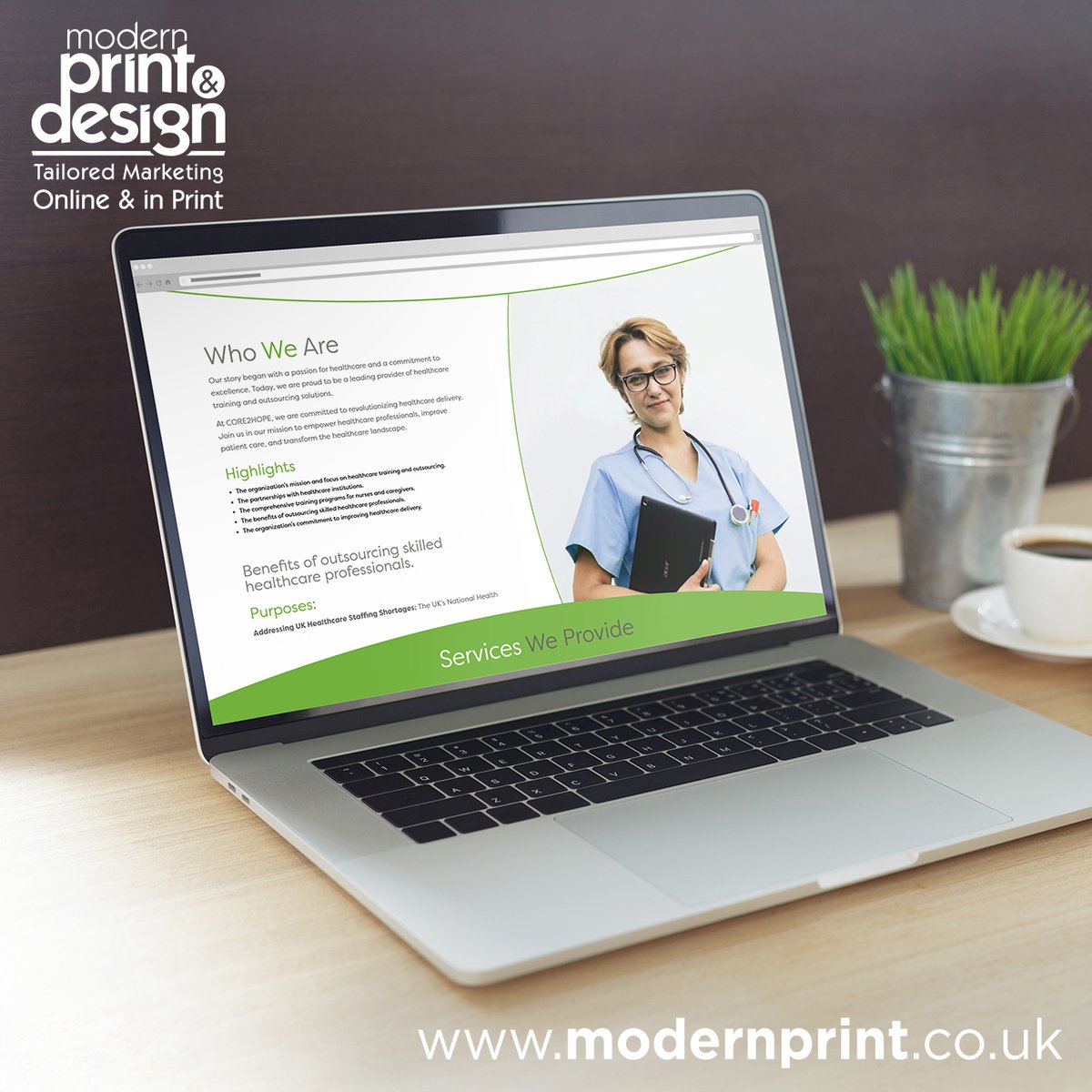 We’ve recently completed this website project for Core2Hope #Cardiff. Designed and built by our team of website designers in #Pembrokeshire, with a focus on clean layout and ease of use. 
Modern Print &amp; Design, Tel 01646 682676.
Pembroke Dock.
Web | Print | Design