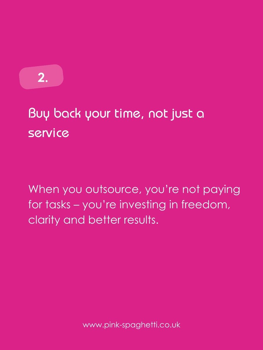 Kelly_PinkSpag's tweet photo. Outsourcing isn't just a time-saver, it’s a game-changer for your business.

Not sure where to start? Let’s have a quick chat and figure it out together.
#DelegateToThrive #SmallBusinessSupport #PinkSpaghetti https://t.co/mQDk9wQ0tu