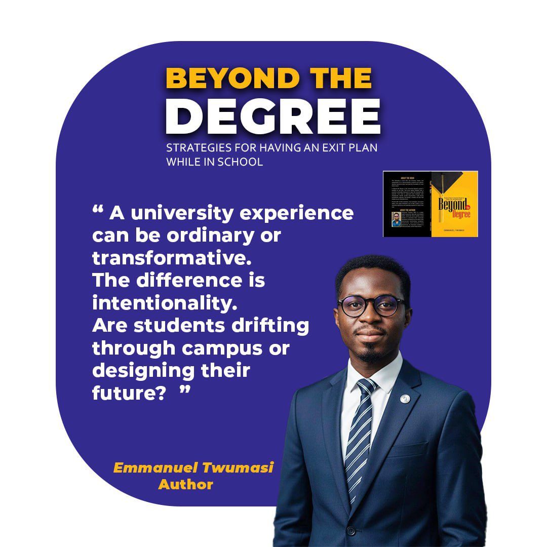 TEmmanuel_'s tweet photo. Intentionality is the hidden curriculum in every university.
Those who understand it graduate differently.
How can students cultivate this mindset early?
#University https://t.co/pfp6JTQehG