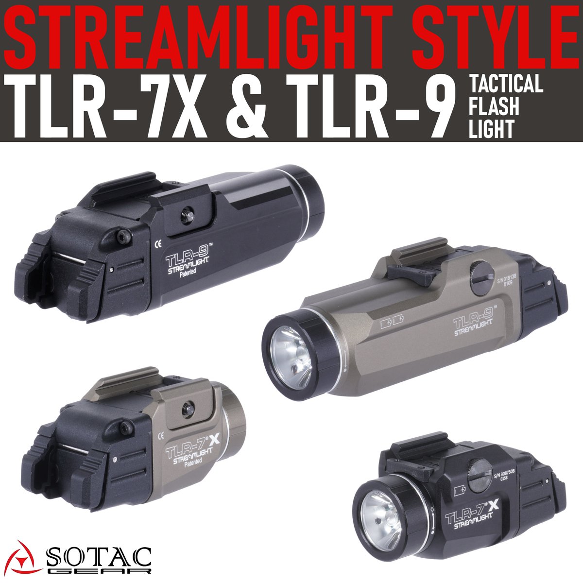 🈺🆕新商品情報🆕🈺 SOTAC TLR-7X & TLR-9 タイプ ウェポンライト