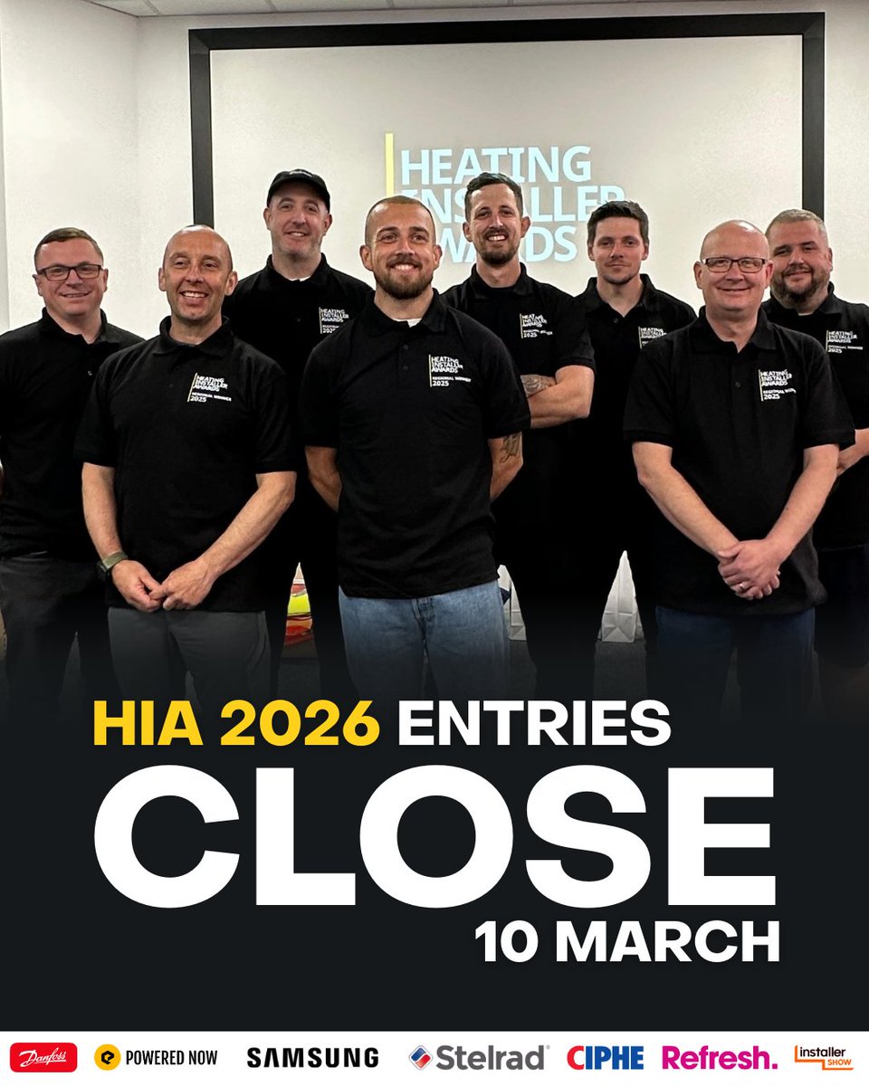 Heating Installer Awards 2026 tweet media