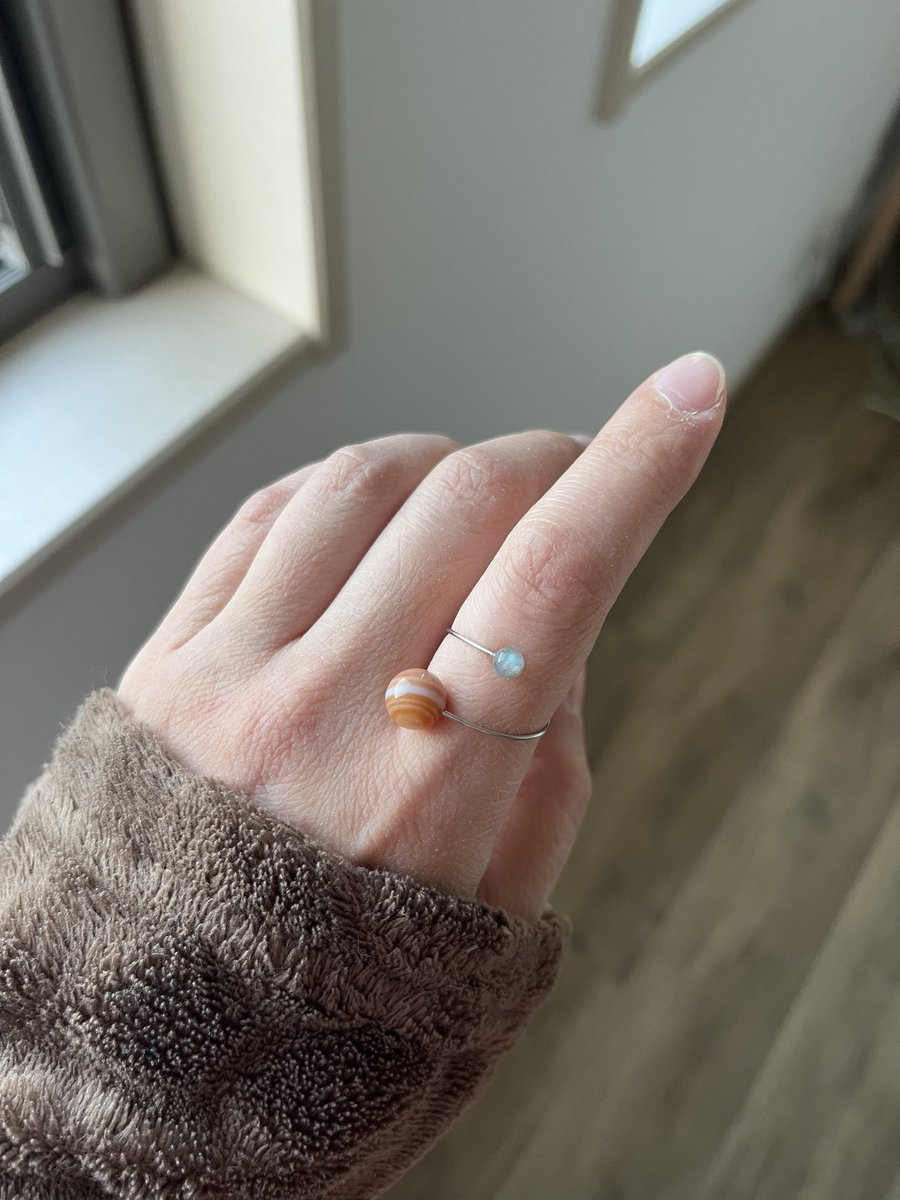 宙フェス京都ロフトに納品したうちの一つ

土星🪐Sardonyx × Labradorite🦋