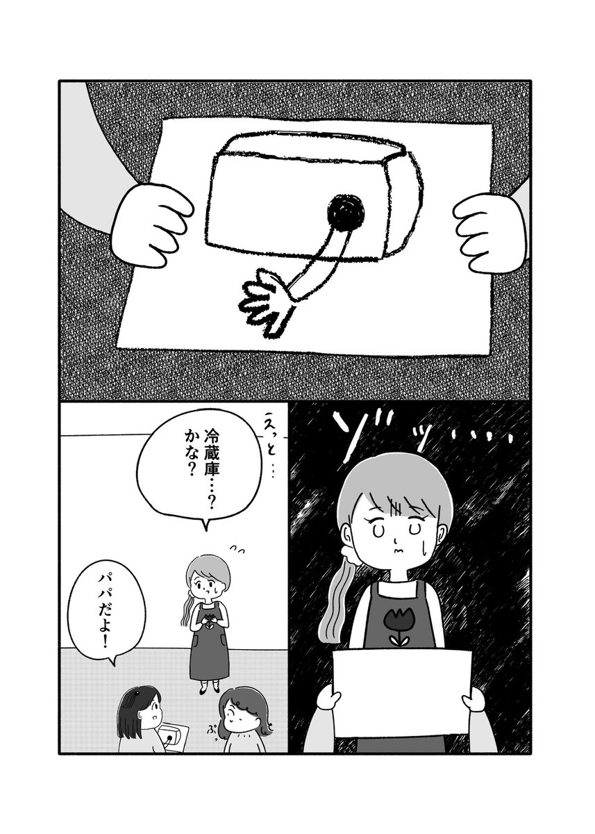 私のパパは箱の中に住んでいる。
5歳の女の子の絵が意味するのは…

（0/4）