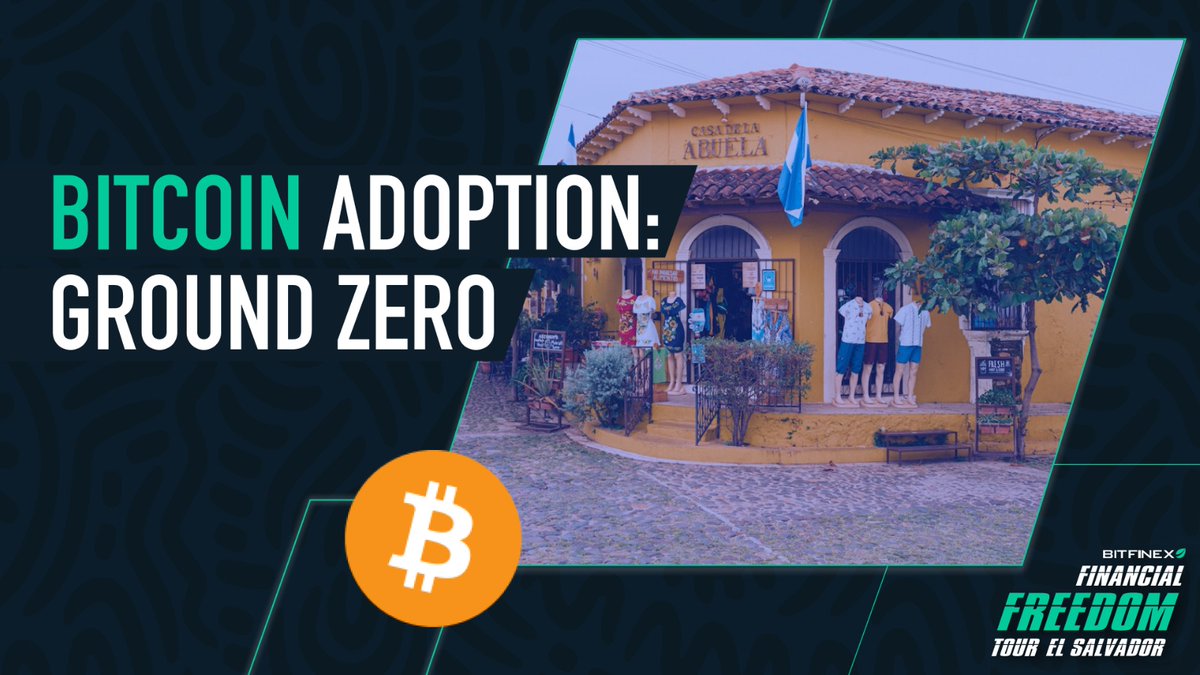 bitfinex's tweet photo. Bitcoin hizo lo que los bancos nunca pudieron. 🇸🇻

En esta parada del Financial Freedom Tour visitamos El Zonte, un pueblo costero que construye una economía circular con confianza, educación y $BTC.

De "no bancarizados" al futuro de las finanzas.
