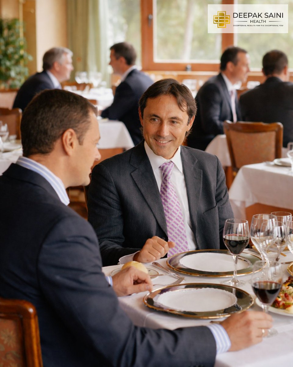 Ever notice how business dinners quietly test your standards?
Do you go along with it &amp; deal with the fallout tomorrow or do you stick with what you know works for you? Leadership isn’t announcing your choices, it’s being comfortable enough not to explain them. DM me to talk more