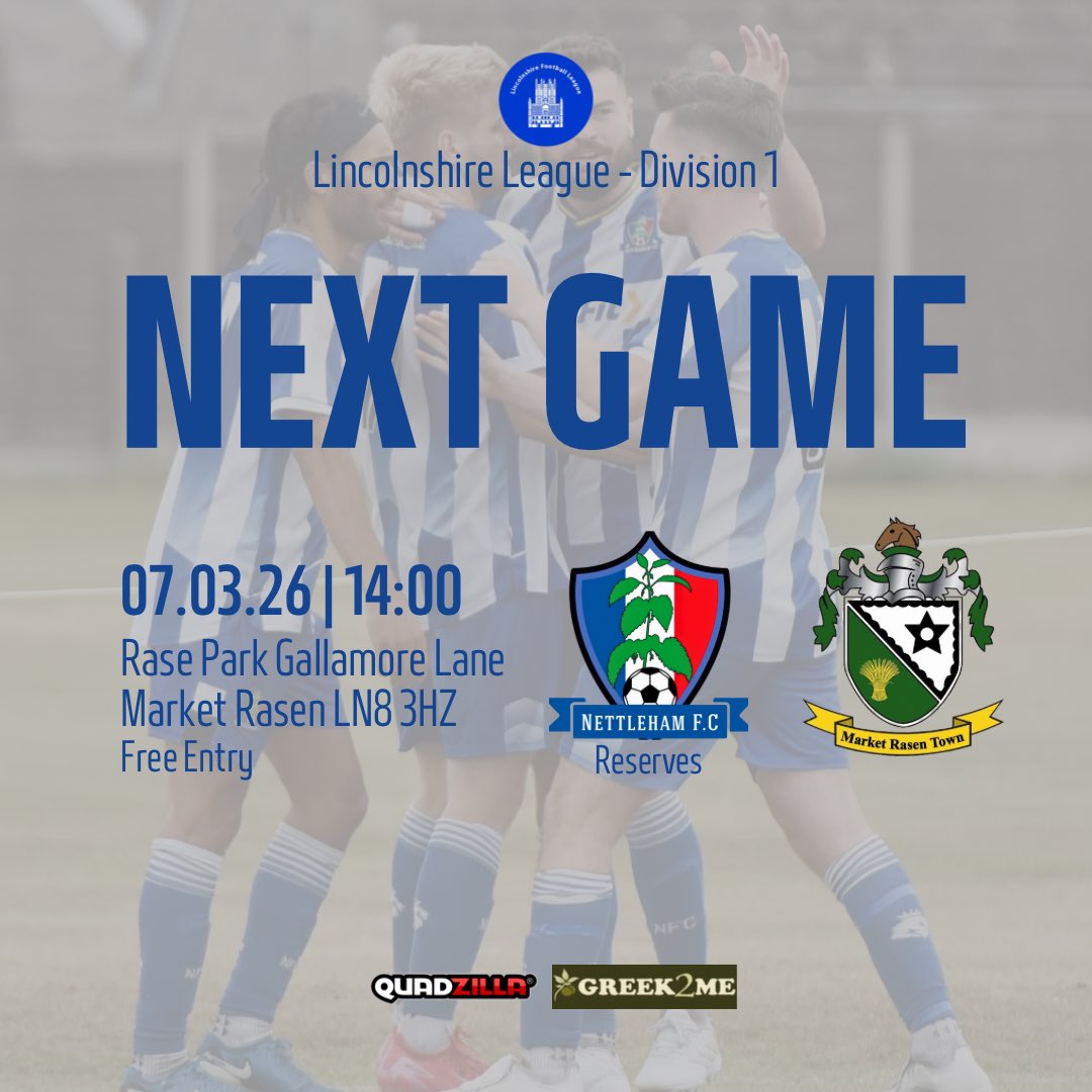 NettlehamFC2's tweet photo. Football is back!! ⚽️ 

The first team host Immingham Town for the rearranged quarter-final of the Challenge Cup whilst the reserves are away at Market Rasen in the league 🍖

#uptheham🔵⚪️ https://t.co/b36TzpVpo8