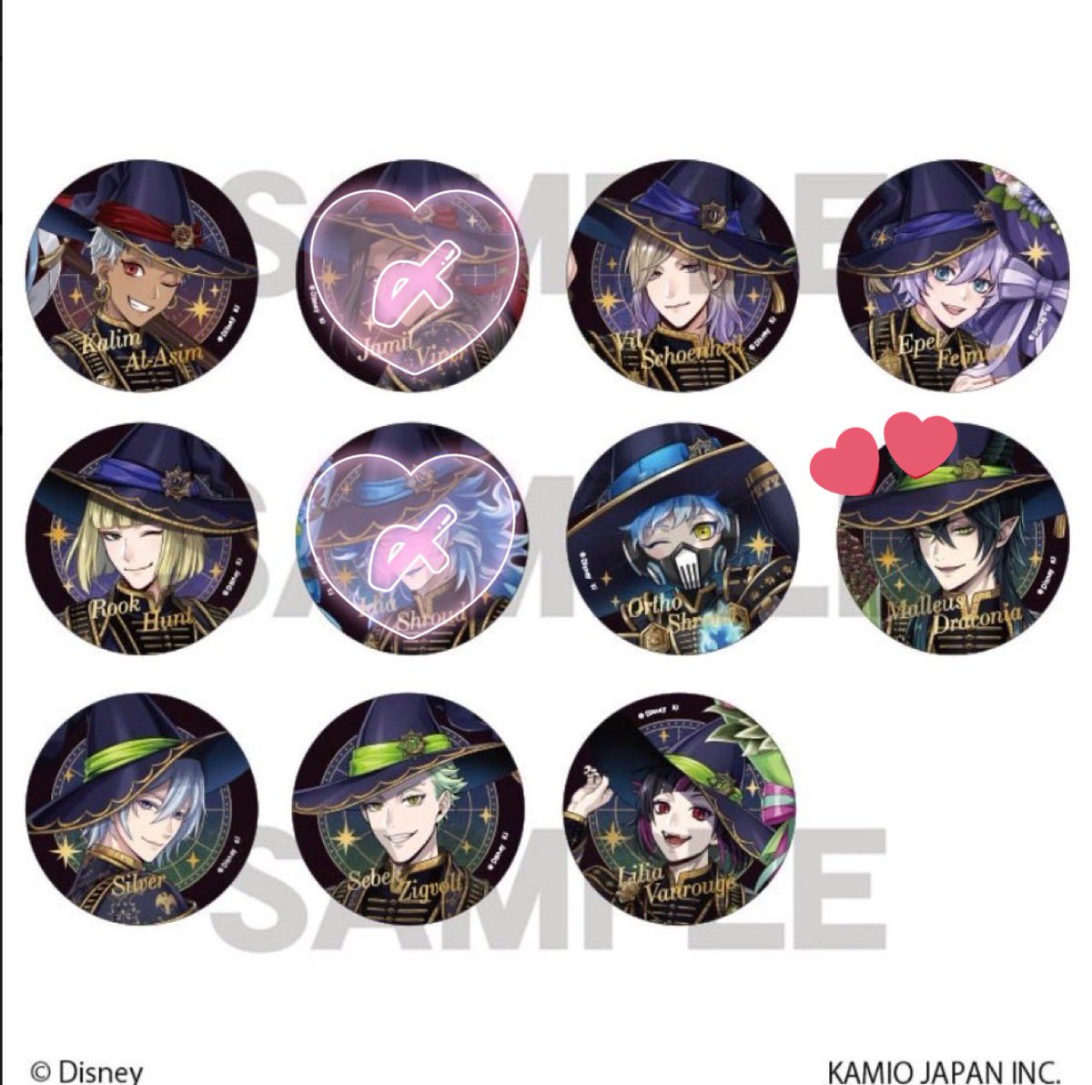 ツイステ 箔押し缶バッジ ブルームバースデー 交換 仮約束 【譲