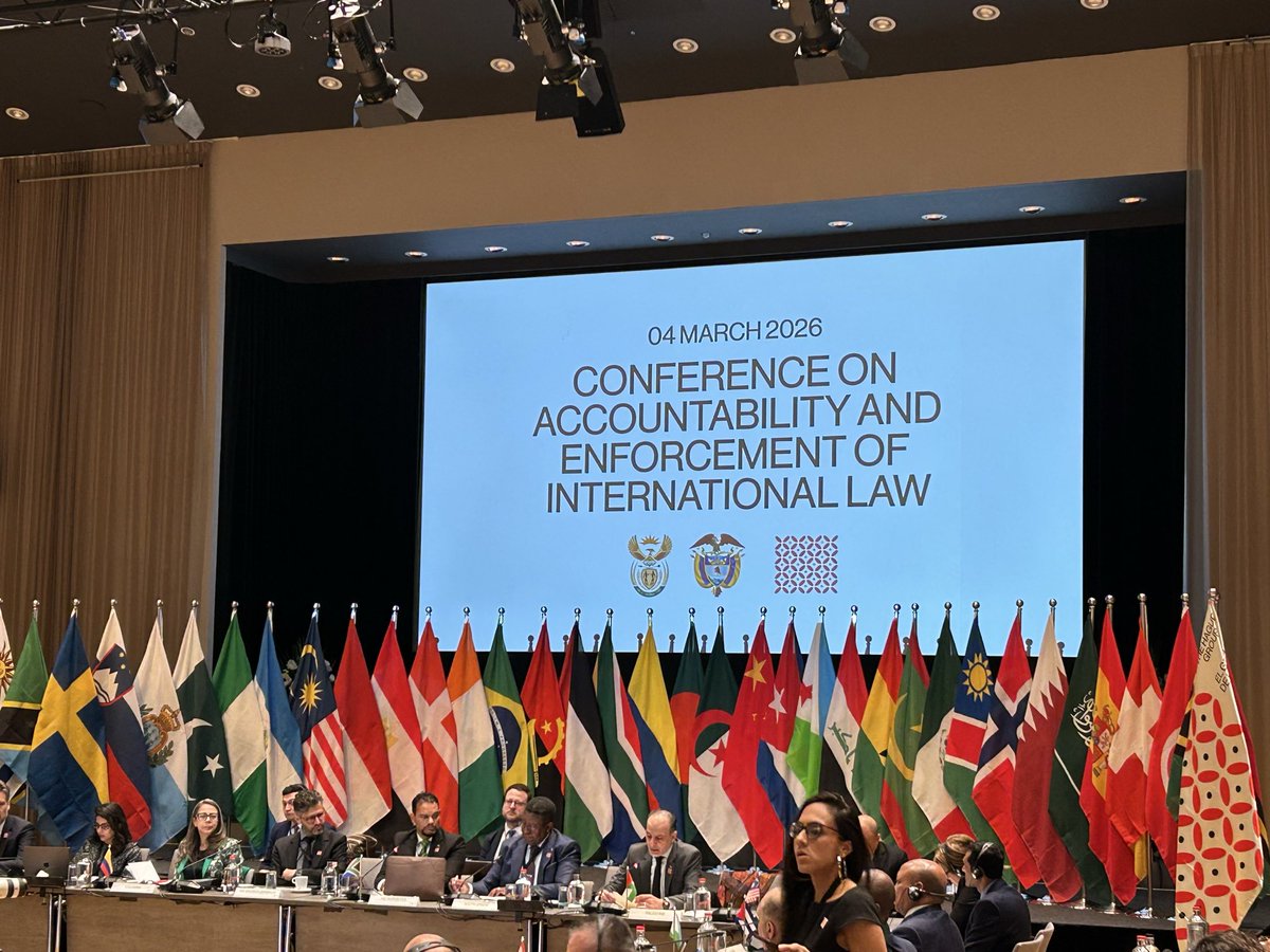 HAPPENING NOW 40 states meet in The Hague to coordinate enforcement of international law for Palestine 🇵🇸 through The Hague Group