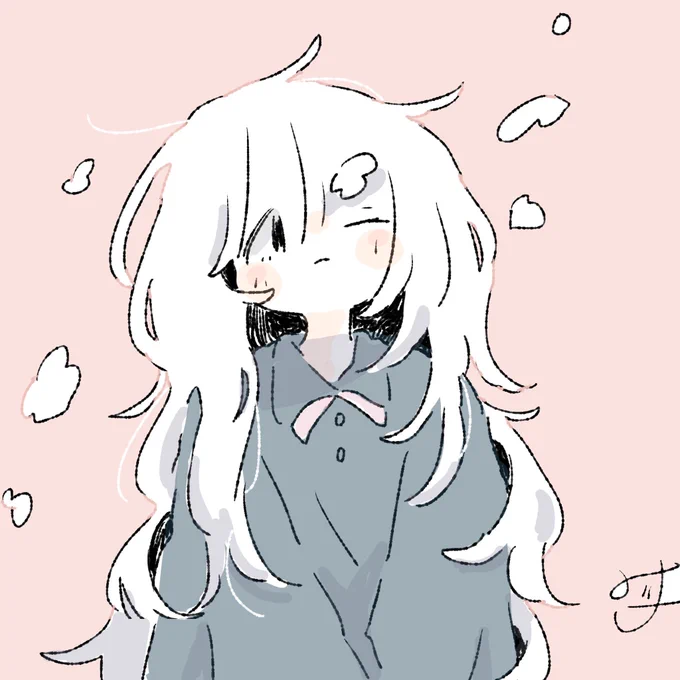 フォローありがとうございます! 心の平和をテーマにふわふわした女の子を描いています #今日のふわふわさん このタグで1p漫画見れます