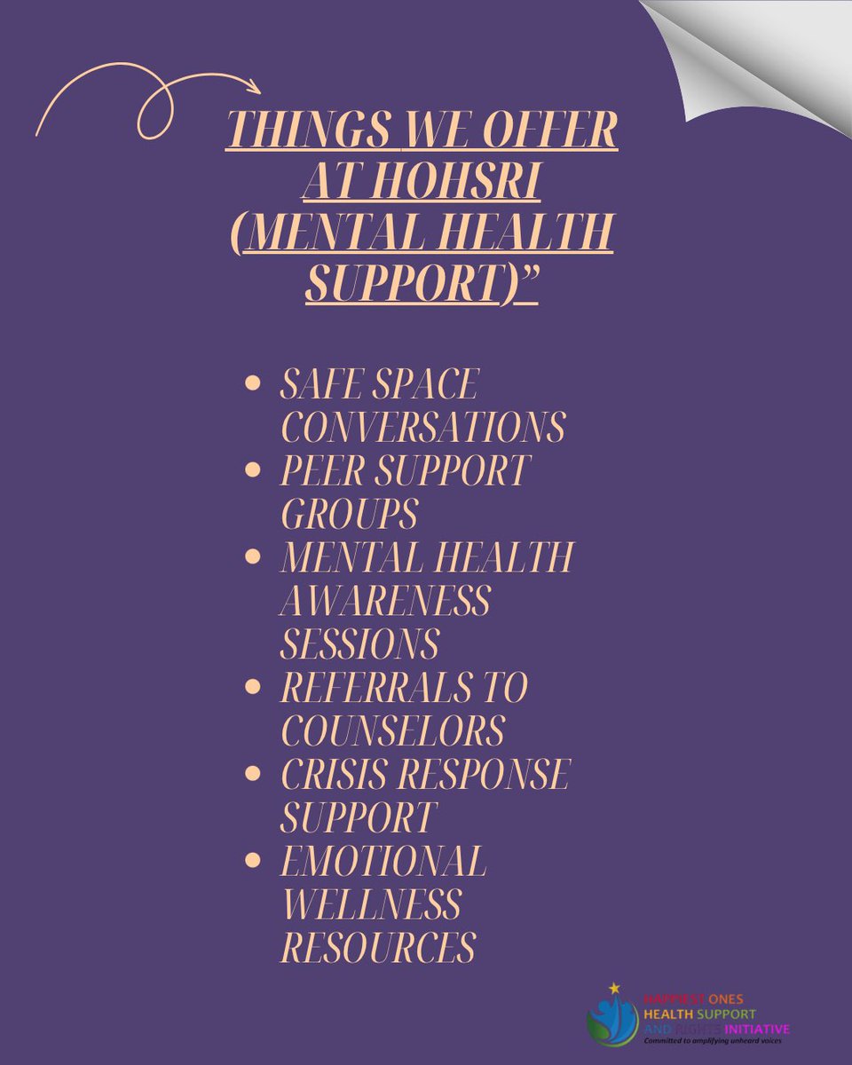 happiest_ones's tweet photo. At HOHSRI, we believe mental health is just as important as physical health.
You deserve safe conversations. You deserve support. You deserve healing.

We are committed to providing safe spaces, peer support, and access to professional help for our community.

You are not alone. https://t.co/BOa0zvvbuY