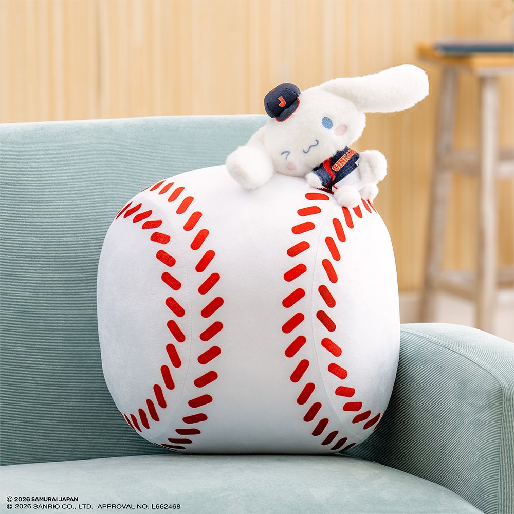 タイトーくじ 侍ジャパン×サンリオキャラクターズ LH賞 シナモロール 🎉3月6日(金)より順次発売🎉／ 【#タイトーくじ #侍ジャパン×#サンリオ