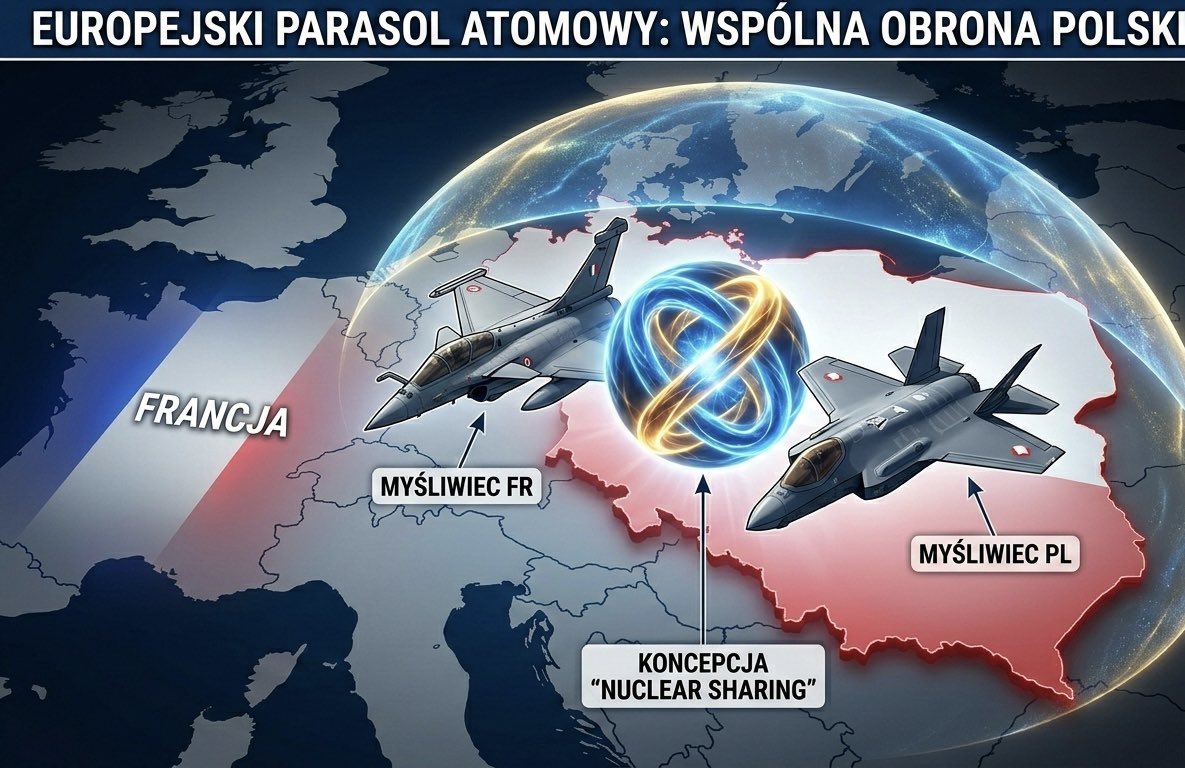 metakognita's tweet photo. Poland's participation in #NuclearSharing is a historic opportunity and a massive reinforcement of our security! 🛡️⚛️
Stepping under the European nuclear umbrella and tighter integration serve as the ultimate deterrent against any aggressor, drastically boosting Poland's position on the international stage. Time for bold, strategic decisions! 🇵🇱💪
#Security #Geopolitics #PolishArmedForces #Deterrence