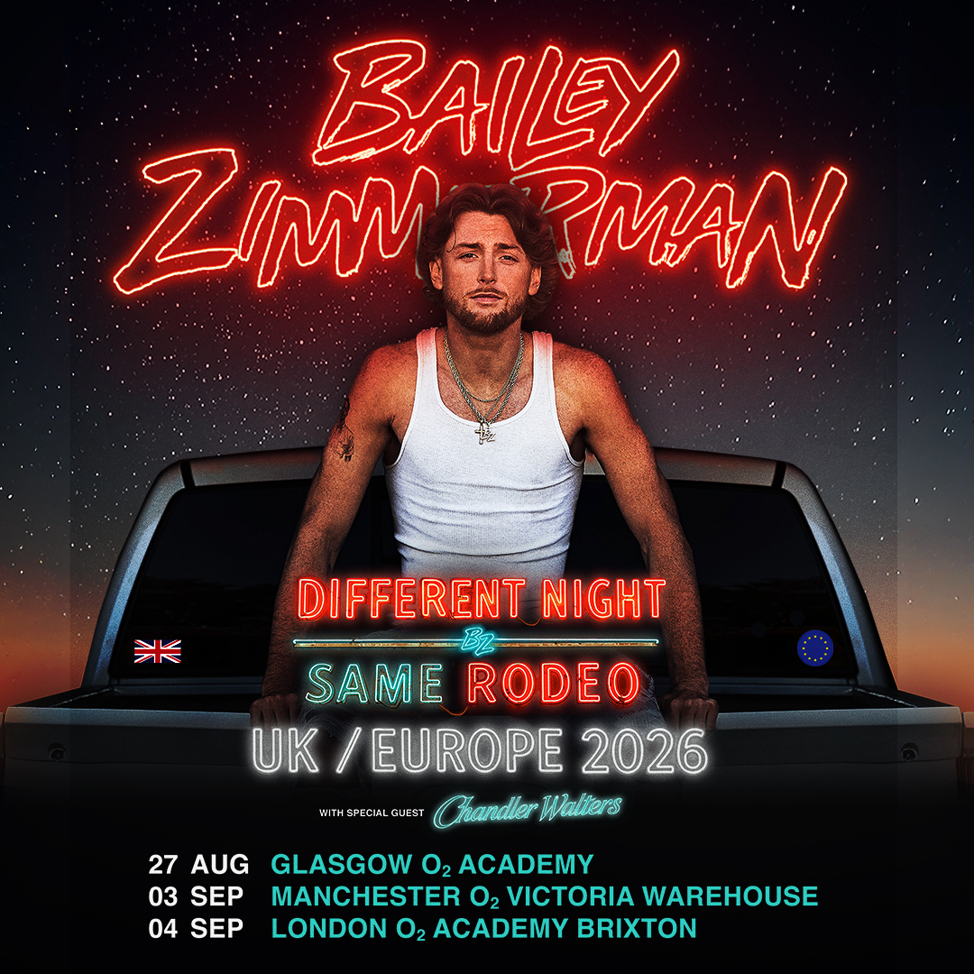 O2VicWarehouse's tweet image. NEW: Country music star @baileyzimmerman brings the 'Different Night, Same Rodeo' Tour to #O2VictoriaWarehouseManchester on Thur 3 Sept! 🤠

Priority tickets available now via: amg-venues.com/S6uS50YoNUc
