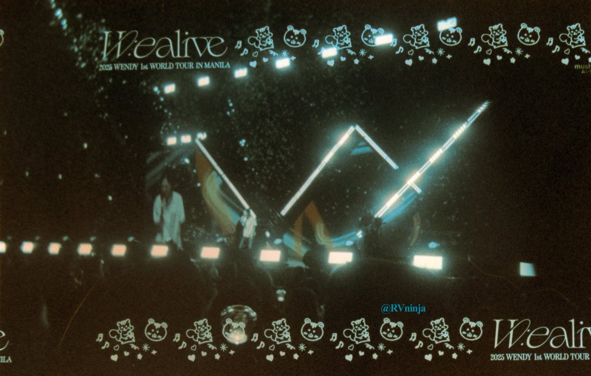 RVninja's tweet photo. Finally done developing and scanning my disposable film camera from the W:ealive World Tour in Manila. I love you, Wendy! 🩵

Special camera from Mushito Film. 🤓
@WENDY_offcl #WENDY #웬디
#WEALIVE #WENDY_WORLDTOUR #WENDY_WORLDTOUR_MANILA #WEALIVE_IN_MANILA https://t.co/Hz66w6D9pI