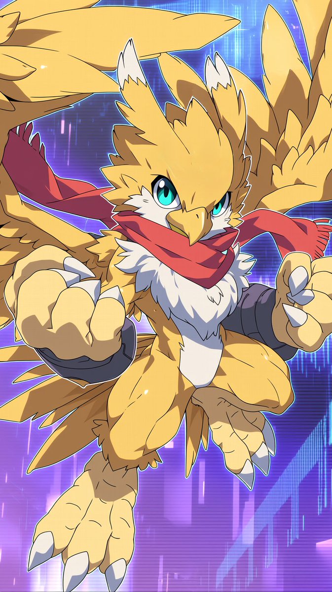 ren_readyplayer's tweet photo. X始めました！✨
アニメ・特撮が好きで、これからオリジナルのアニメーション制作や実写動画などを発信していきます！
ガンガン絡んでもらえると励みになります！💪

1枚目：星奈レン（何事にも全力で飛び込む、明るく元気なAIテイマーの少年。）
2枚目：ワシモン（赤いスカーフをなびかせる、風を操る熱血アシモン。）

※認証マークは審査中...
#初投稿 #AIart #アニメ