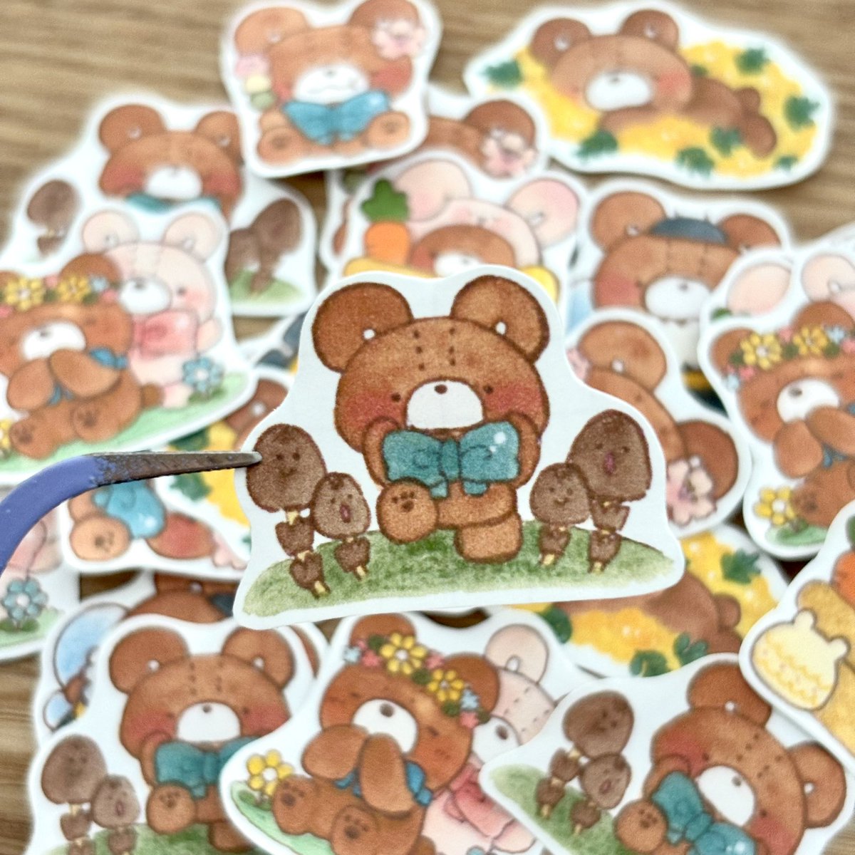 春バージョンのシールもかわいいのだ！