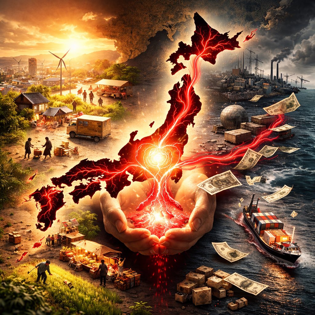 arma_jiro7's tweet photo. お金は「血液」

地産地消は循環
海外へ流れ続ければ出血

貿易は必要
だが国内で回らなければ
仕事も技術も地域も弱る

安さで選ぶたび
未来の雇用を削っている

見るのはひとつ
「どこで作られたか」 https://t.co/d38SUxFXqa