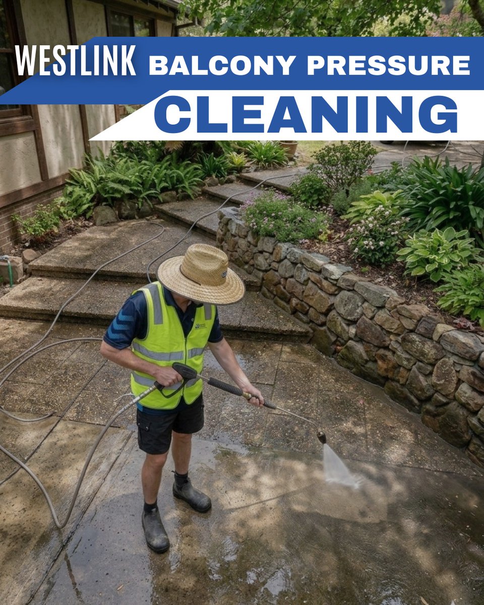 Westlink_Expert's tweet image. Professional balcony pressure cleaning restoring outdoor surfaces and removing built-up dirt, mould, and grime for safer, cleaner spaces.

#PressureCleaning #BalconyCleaning #ExteriorCleaning #PropertyMaintenance #StrataCleaning #BuildingCare