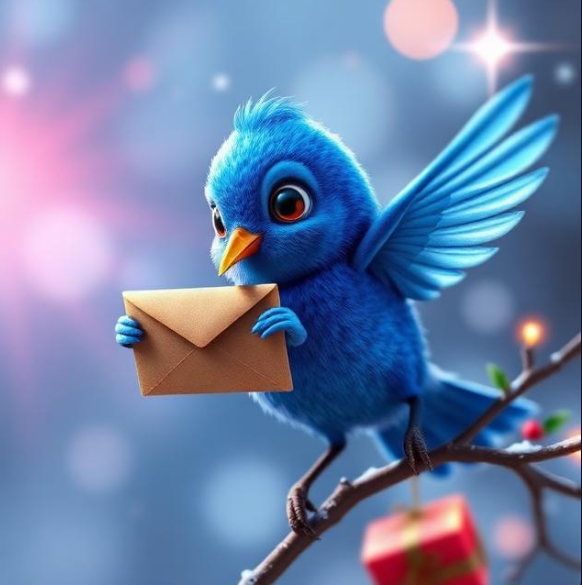 Special delivery! 💌❄️ Blu the Bluebird is officially on the clock, soaring through the snowy treetops of Camp Haven to deliver our holiday wishes. No drift is too high for the fastest courier in the Haven! <a href="/DataHaven_xyz/">DataHaven 🫎</a>