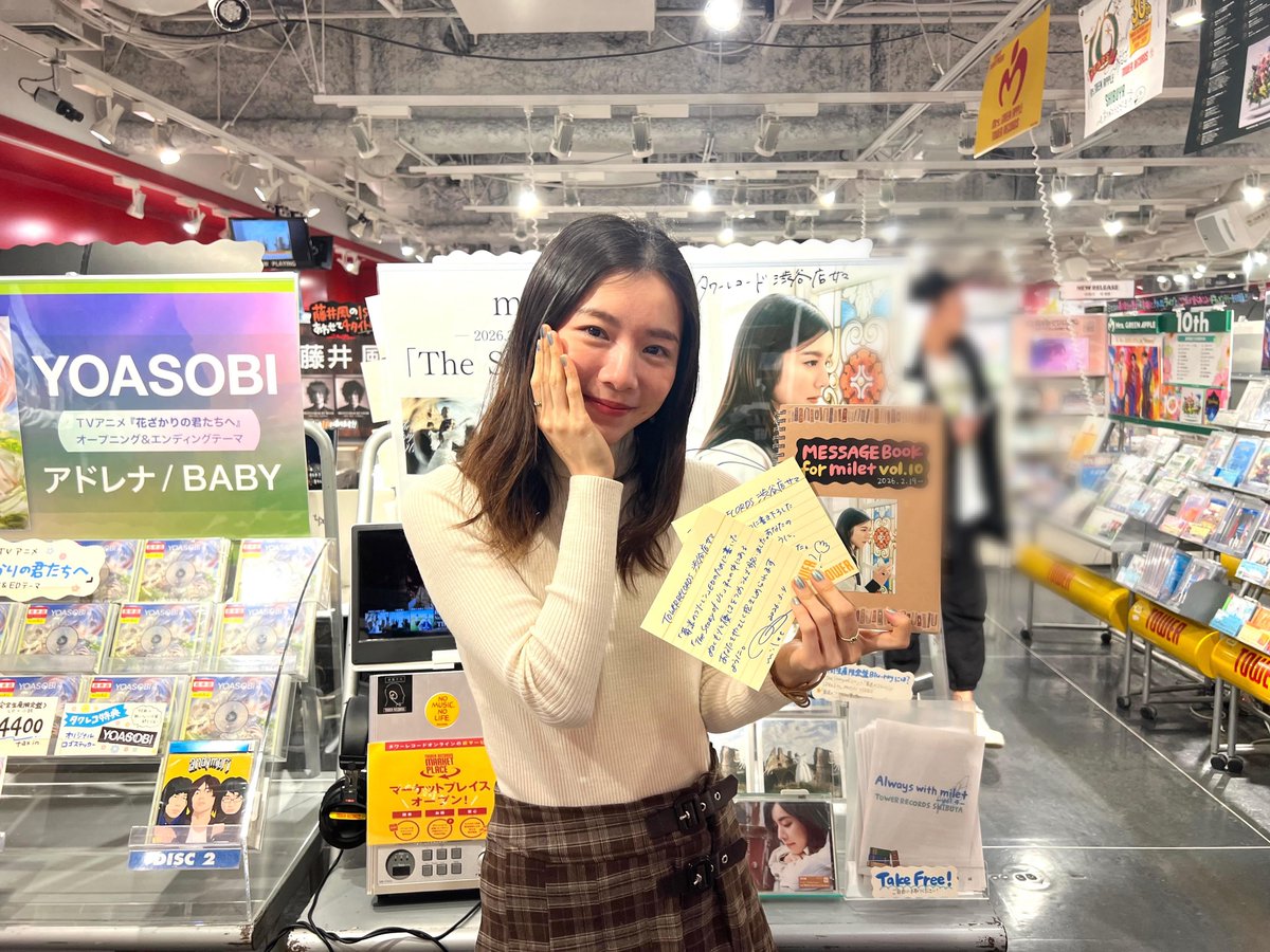 タワ渋訪店】 New Single『The Story of Us』をリリースされた #milet