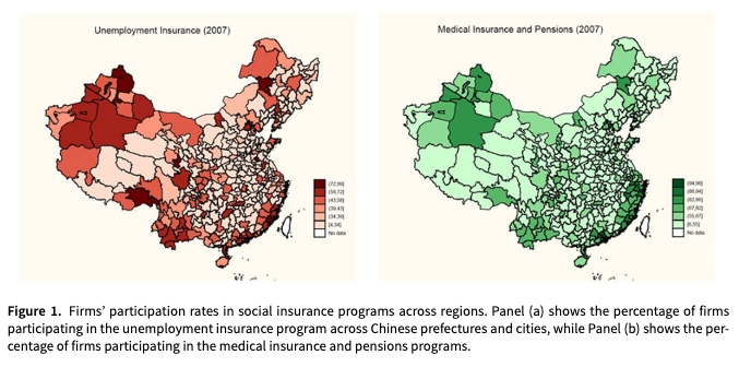 PSRMJournal's tweet image. 🏛️ Why would an authoritarian state not enforce its own policies?

➡️ Studying China’s social insurance system, @haozhang328 &amp;amp; @zhangye68 find that promotion incentives and competition lead local officials to tolerate firm payroll tax evasion cambridge.org/core/journals/… #FirstView