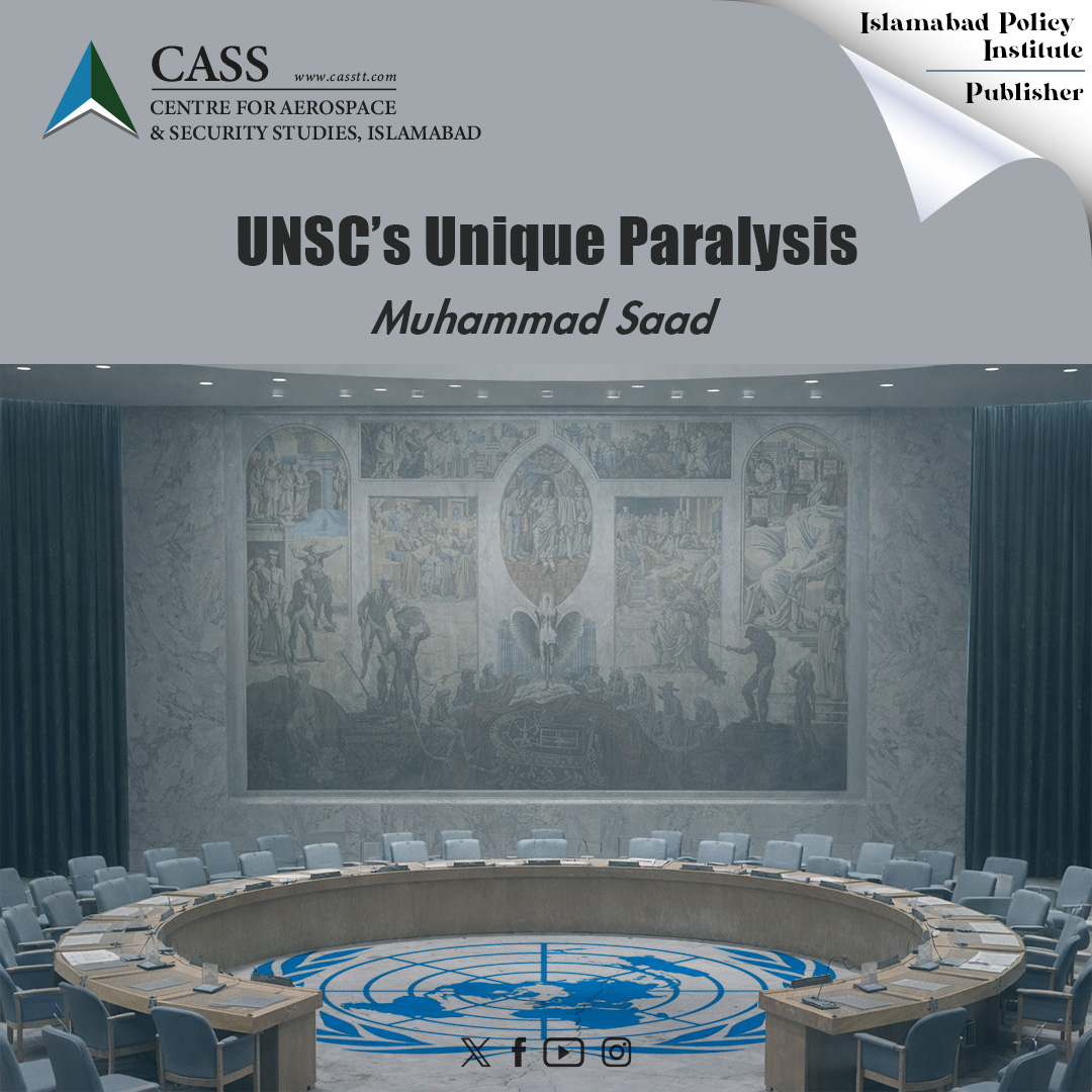 CassThinkers's tweet image. As great-power rivalry deepens, the UNSC risks sliding into irrelevance, paralysed by veto politics, selective legality, and eroding legitimacy, echoing the League of Nations’ slow and destabilising decline.

✒️ Muhamma Saad
🔗 casstt.com/unscs-unique-p…

#UNSC #VetoPower