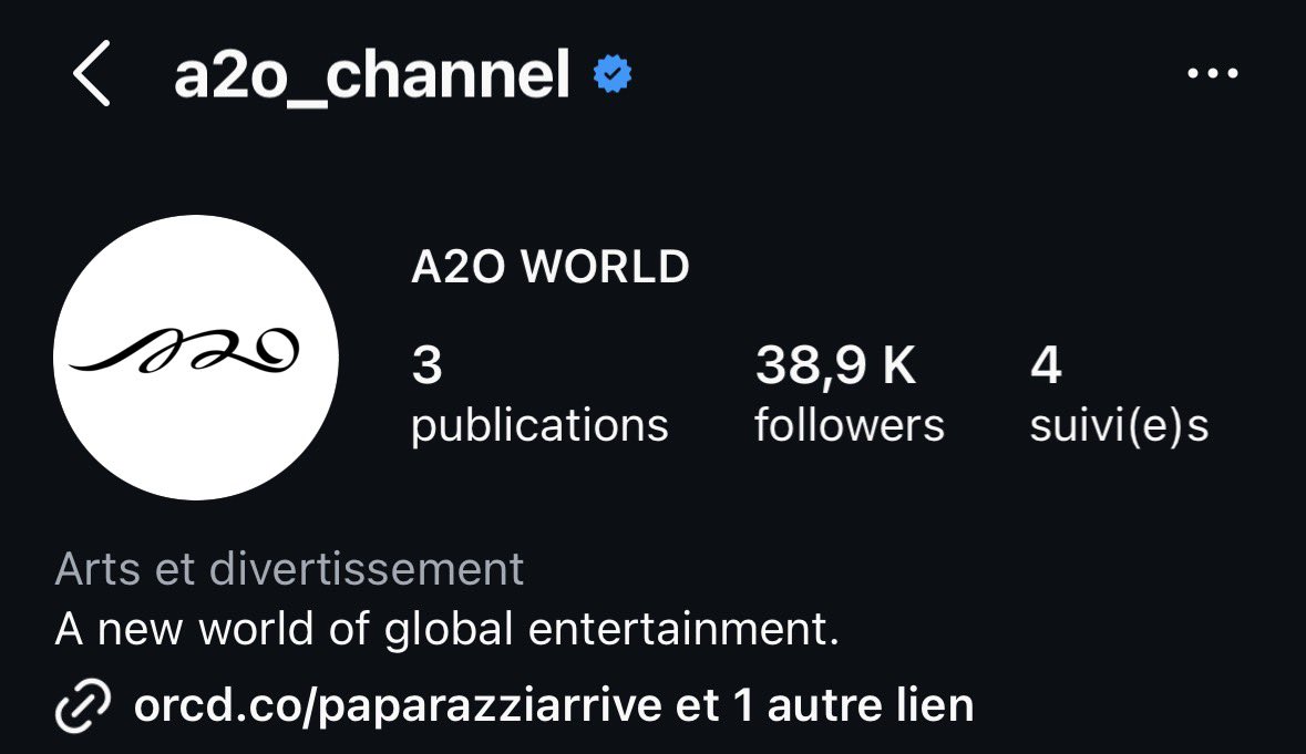 A2OSOULFRANCE's tweet photo. 📃  INFORMATION  ⋮  040326

L’agence a changé son logo ainsi que sa bio Instagram. Elle a également ouvert un compte officiel pour les auditions.

Il semblerait que l’agence s’active, espérons avoir des nouvelles des garçons rapidement.

⤷  #A2O_SOUL #A2O  ‣  @A2OWORLD https://t.co/KqFLD5Yte7
