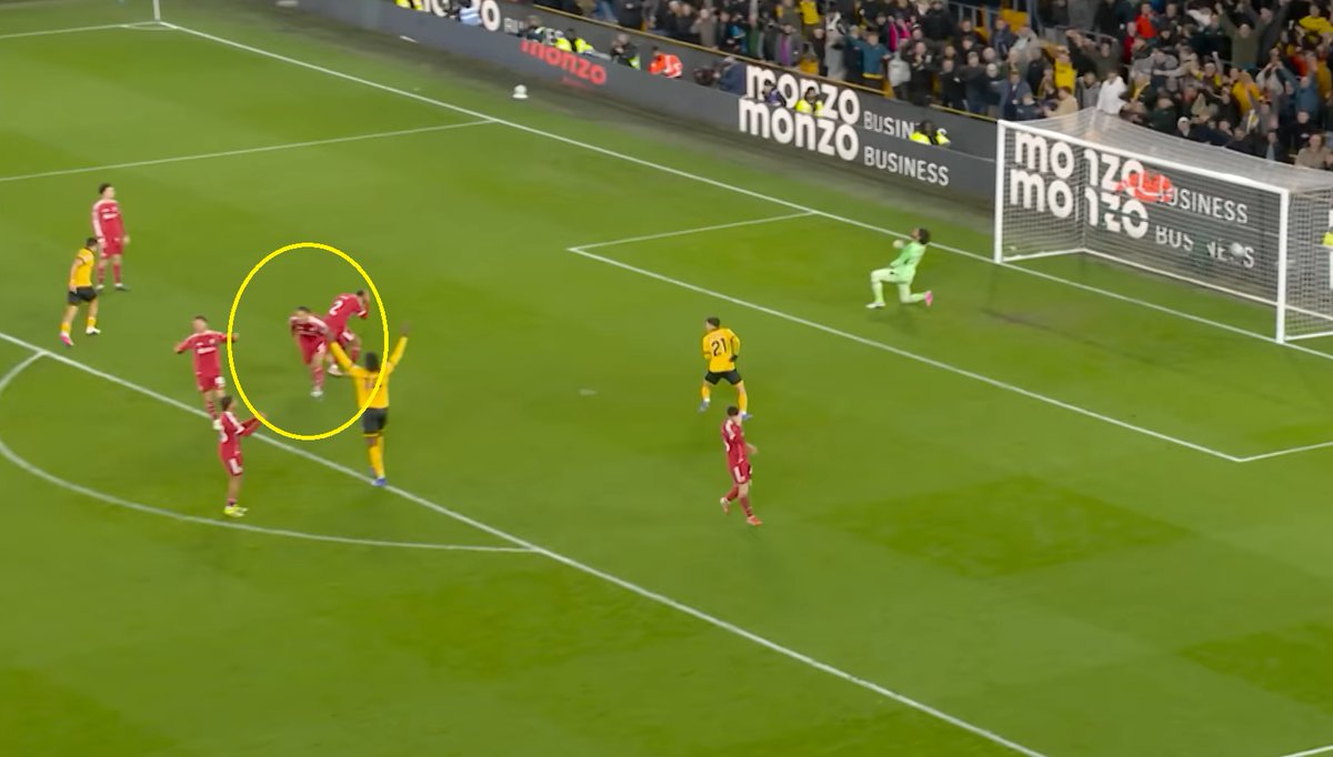 empireofthekop's tweet photo. In the immedate aftermath of Andre Trindade's winning goal last night, Virgil van Dijk was seen berating Federico Chiesa for not tracking the Wolves midfielder prior to the fateful shot #LFC https://t.co/Q0CkmotOGa