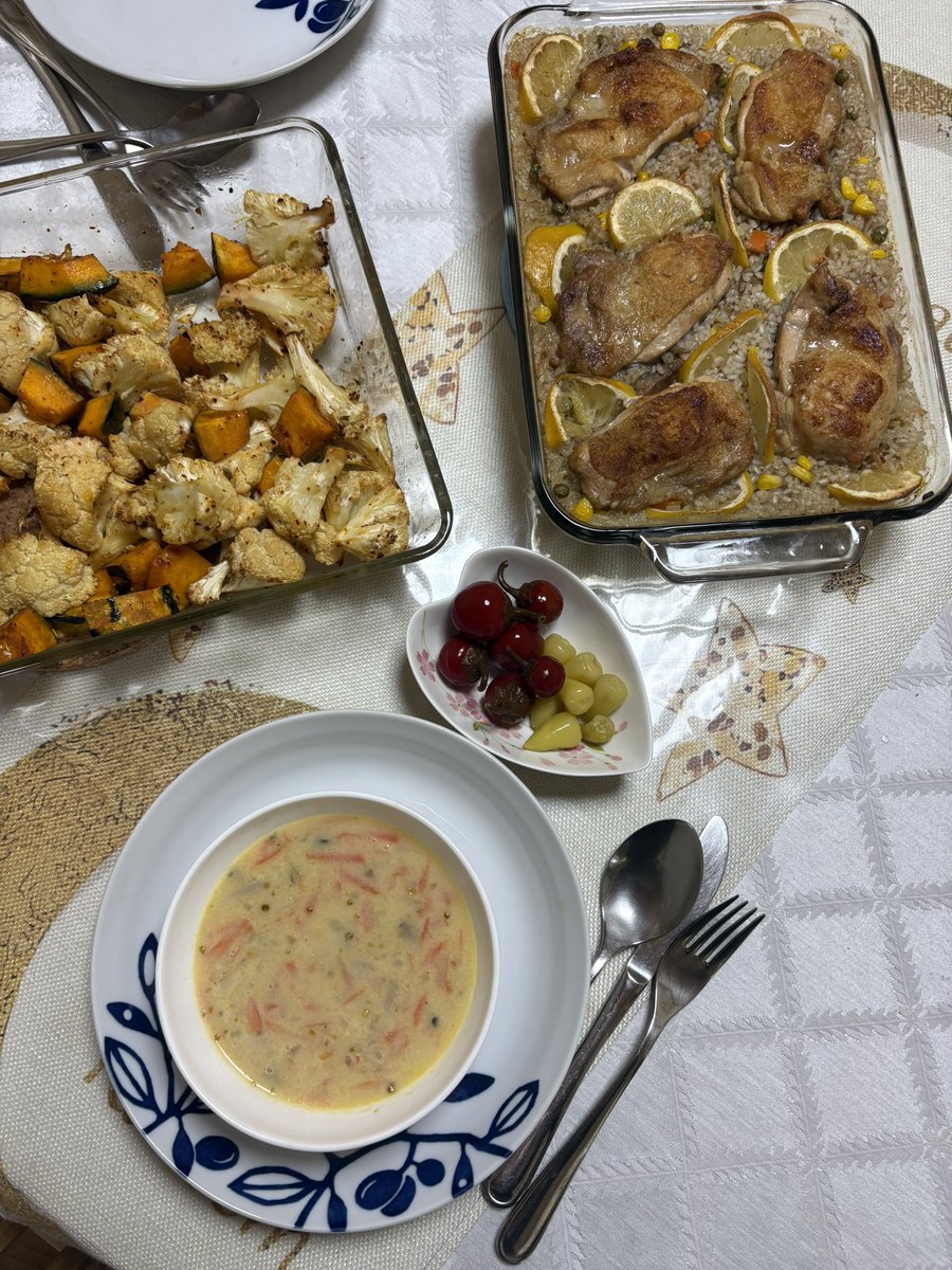 今日のイフタールは黄色🟡ばかり😅なりました。