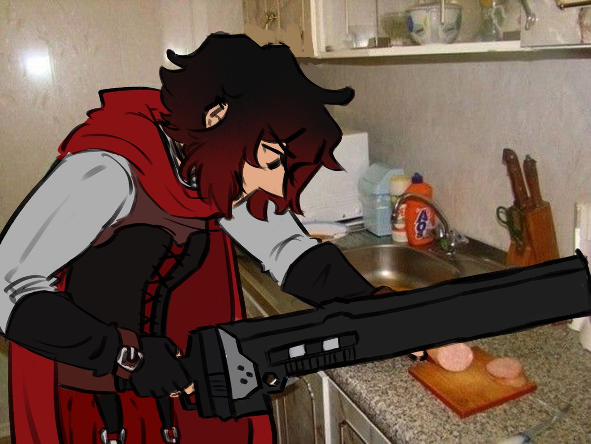 ruby when she gets her hands on gambol shroud
#rwby