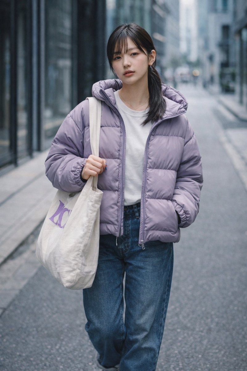 orcaro007's tweet photo. #今日の彼女
ダウンの色がお気に入り💕
似合うでしょ？✨

The wind always knows.

#DailyMuse #japaneseaesthetic #AIart https://t.co/IchHj7nhvz