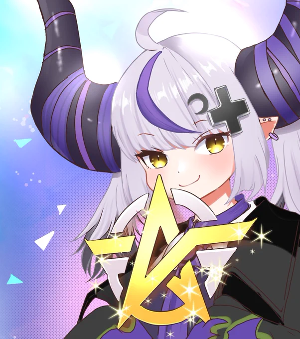 荒野行動ホロライブのイラスト描いてみました #荒野ホロライブコラボ #ラプラス・ダークネス