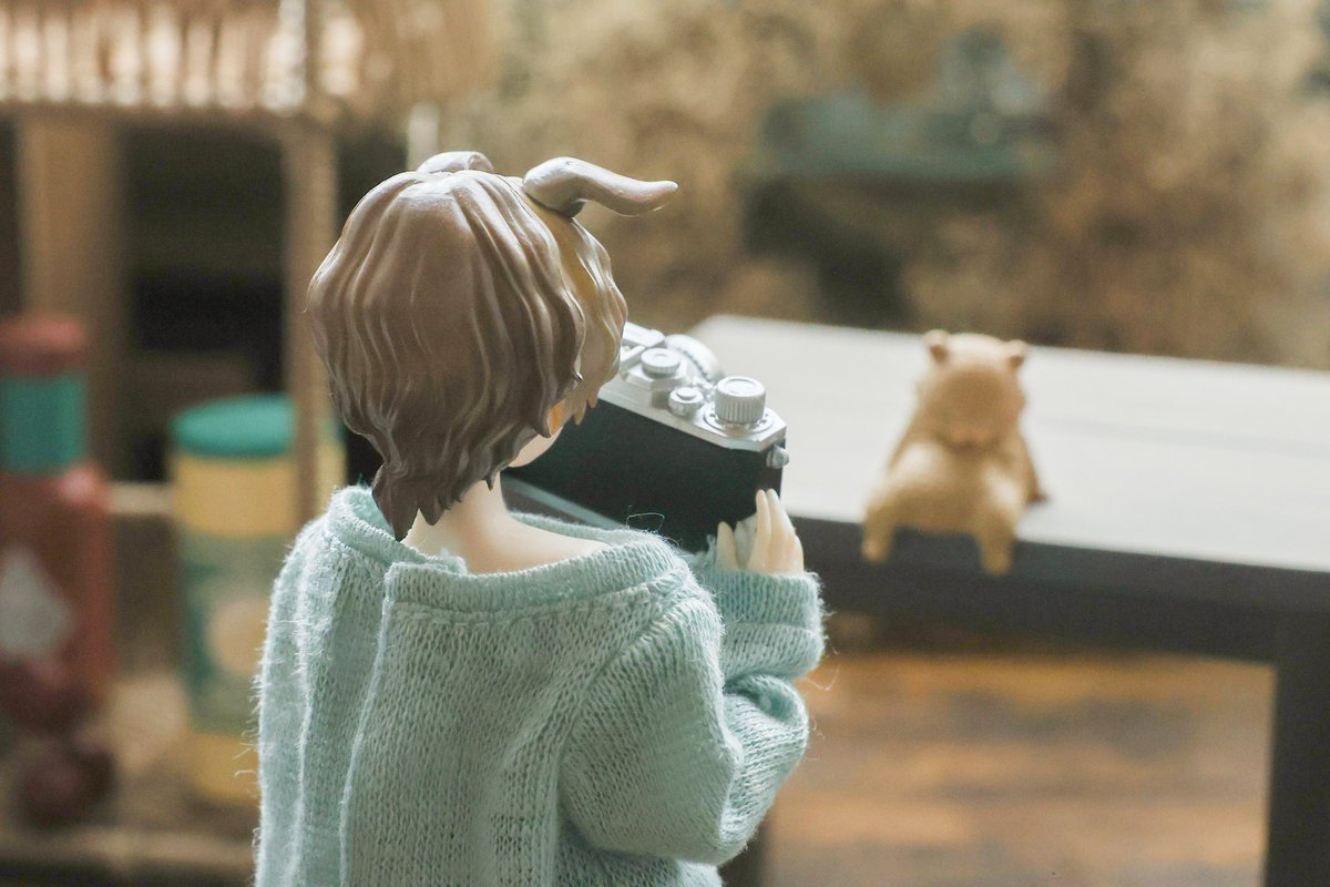 エドアルドくんの推し活🧸📷 #シチリアの追憶 #カスタムドール