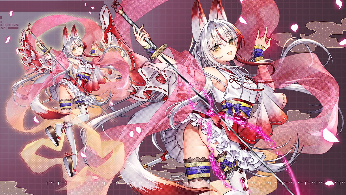mozumi_t03's tweet photo. 短納期プランでケモ耳和装女子ちゃんの立ち絵を描かせて頂きました🦊🦊🦊
フリフリ+動きのあるポーズで制作がとっても楽しかったです！
ご依頼、誠にありがとうございましたꕤ︎︎·͜·🍀*゜

なおご依頼はまだ枠があります。よろしくお願いいたしますー！

#mozumi_t03_e https://t.co/2TQm758H8n