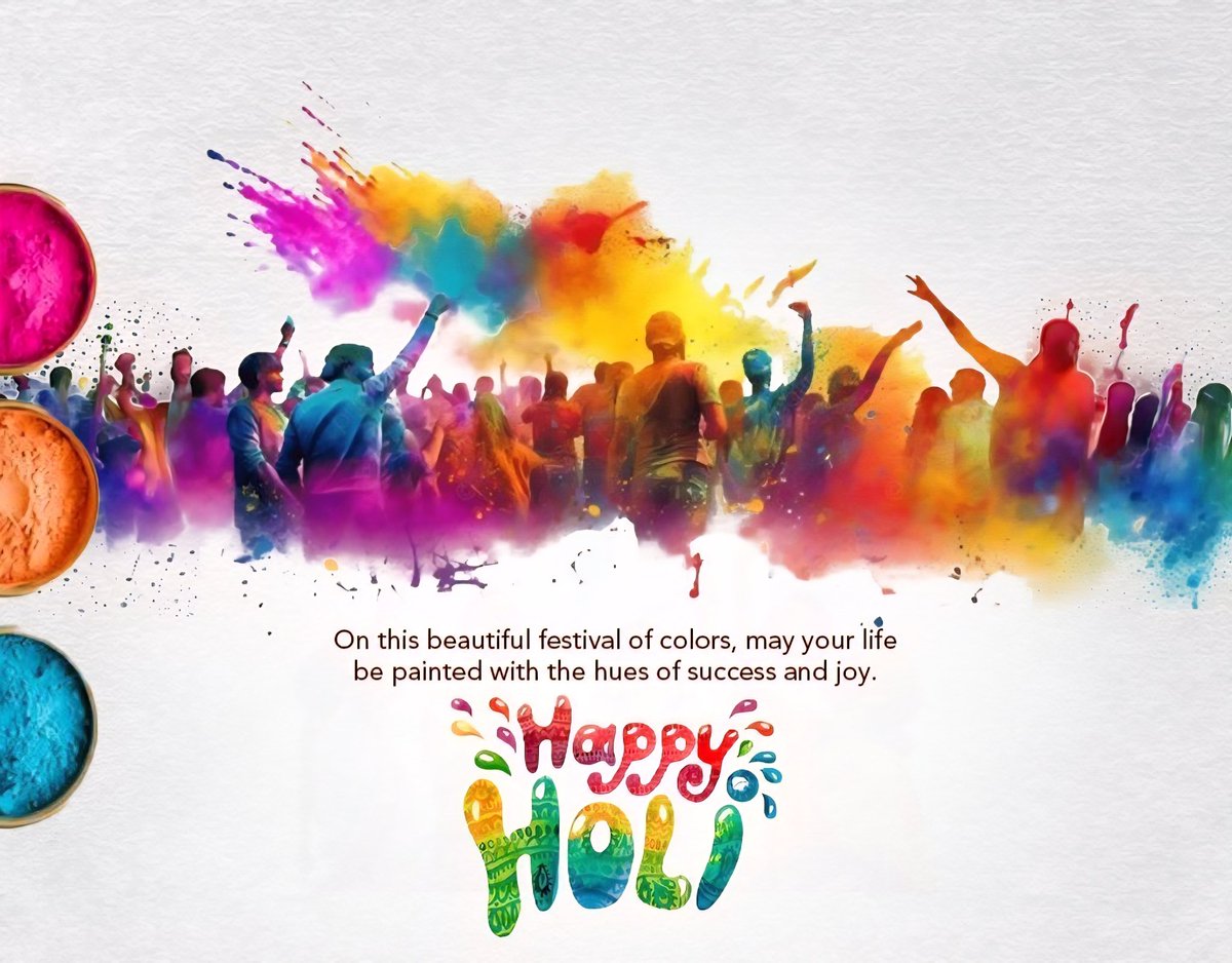 Umesh_Live's tweet photo. Happy Holi to everyone....🎉🙏 https://t.co/GpuNOTCtpY