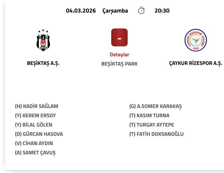 Skandal! 
Bu akşam oynayacağımız maça gözlemci olarak İzmir Galatasaraylılar eski dernek başkanı Somer Karakaş verildi. 
5 senedir maçlarımıza verilmeyen Somer Karakaş tesadüf bu ya ligde karşılaşacağımız Galatasaray maçı öncesinde bu maça verildi. 
Peki Somer Karakaş kimdi