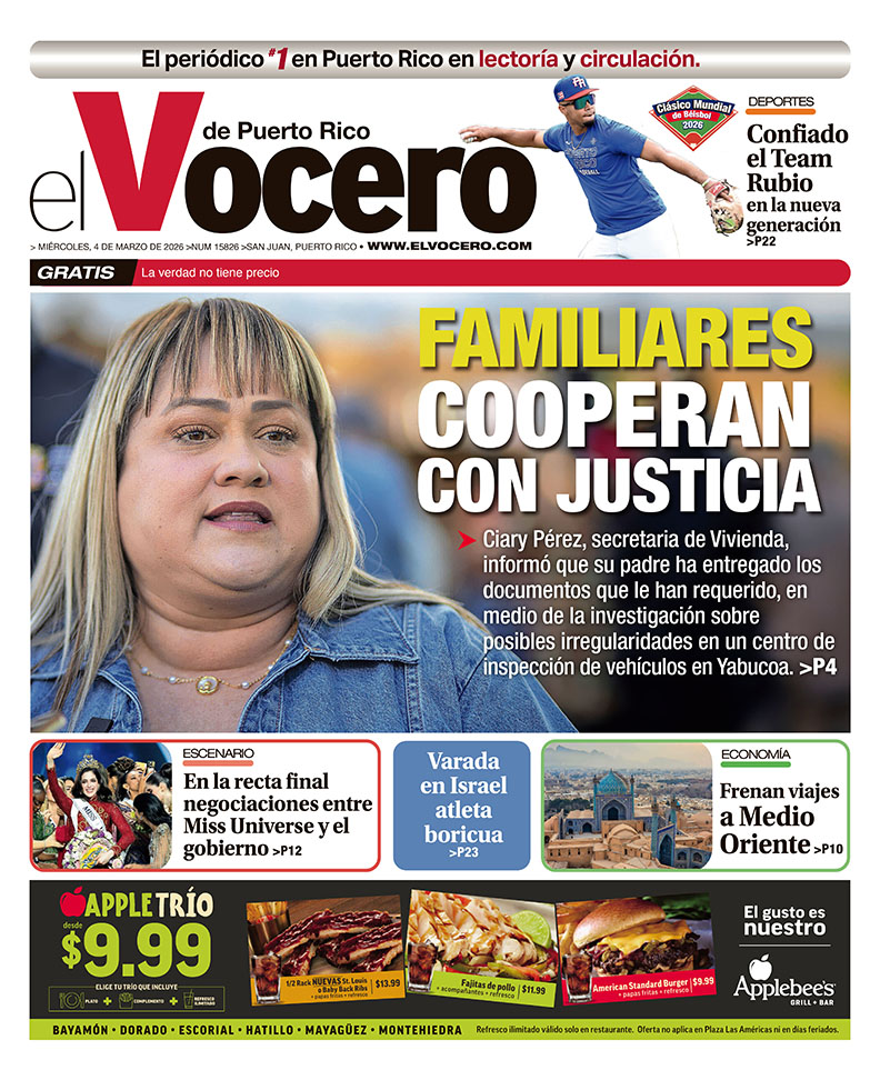 ¡Buenos días! 📰☕ Esta es nuestra portada de hoy, miércoles, 4 de marzo de 2026 | Suscríbete gratis: ow.ly/FLt650So5cA