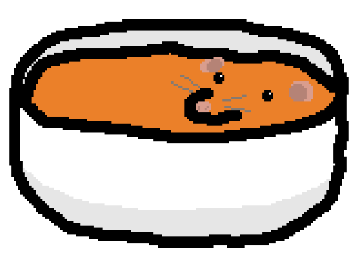 Daily Rats for no reason

Day 608: Soup Rat #rat #pixelart