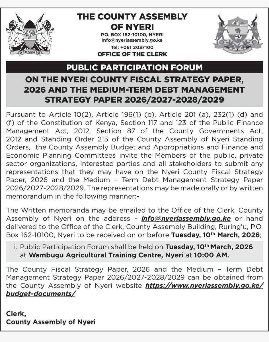 The Nyeri Assembly tweet media