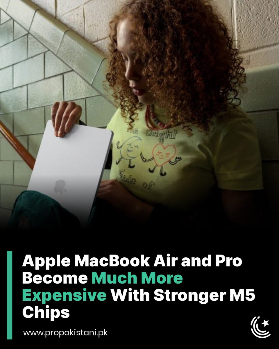 ProPakistaniPK's tweet image. The MacBook Pro has received an even bigger price hike than the MacBook Air. 

Read More:  propakistani.pk/2026/03/04/app… 

#Apple #MacBookAir #MacBookPro