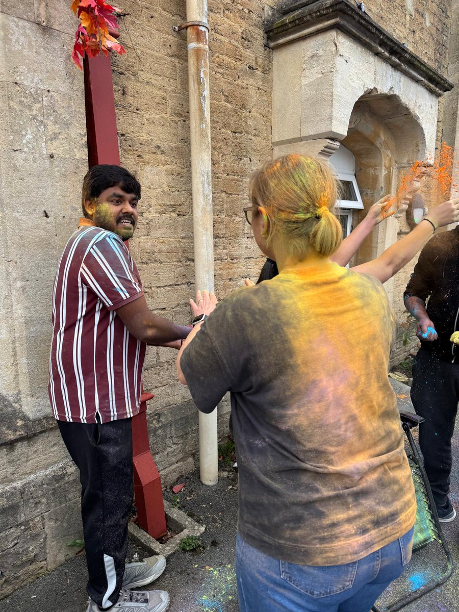 FromeNHome's tweet photo. Holi, known as the Festival of Colours, marks the arrival of spring and a time to come together, share experiences, and welcome new beginnings.

#somerset #frome #continuationoflife #complexcare #Holi https://t.co/SHTeQlItwP