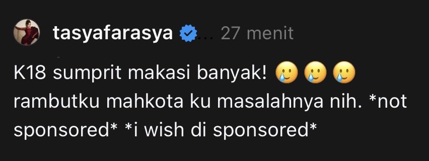 tyaaaks_'s tweet photo. Tasya farasya approved nihhh??
Baiklahh, boleh di cobaaa￼ https://t.co/OwOZEpBJ7W