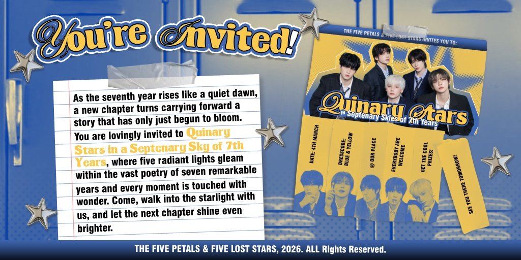 Beneath the sacred silence of a sevenfold sky, five constellations awaken, yet burning with purpose. I, Cicil, stand at the edge of that quiet radiance, ready to scatter hope like stardust in celebration of their seventh year into something eternal. ✨