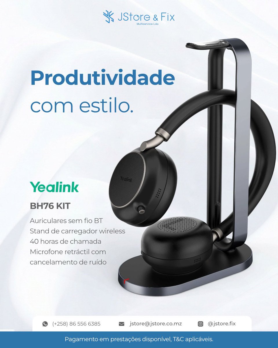 jstore_fix's tweet photo. Por apenas 16 081,80 MT

Corte as distracções e foque somente na produtividade do teu dia-a-dia. 💻🎧

Kit de Auricular e Stand de Carregador Wireless disponível na JStore&amp;Fix. 📦

#YealinkBH76 #ANCInteligente #Maputo #Mocambique #jstorefixmultiservice https://t.co/ol4NvQyhwa